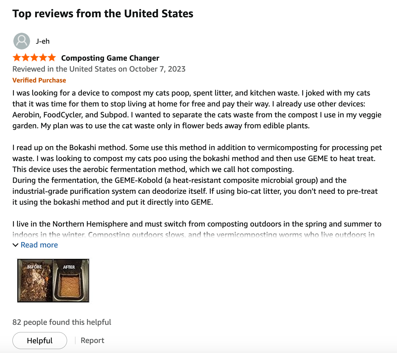 GEME Composter Customer Reviews