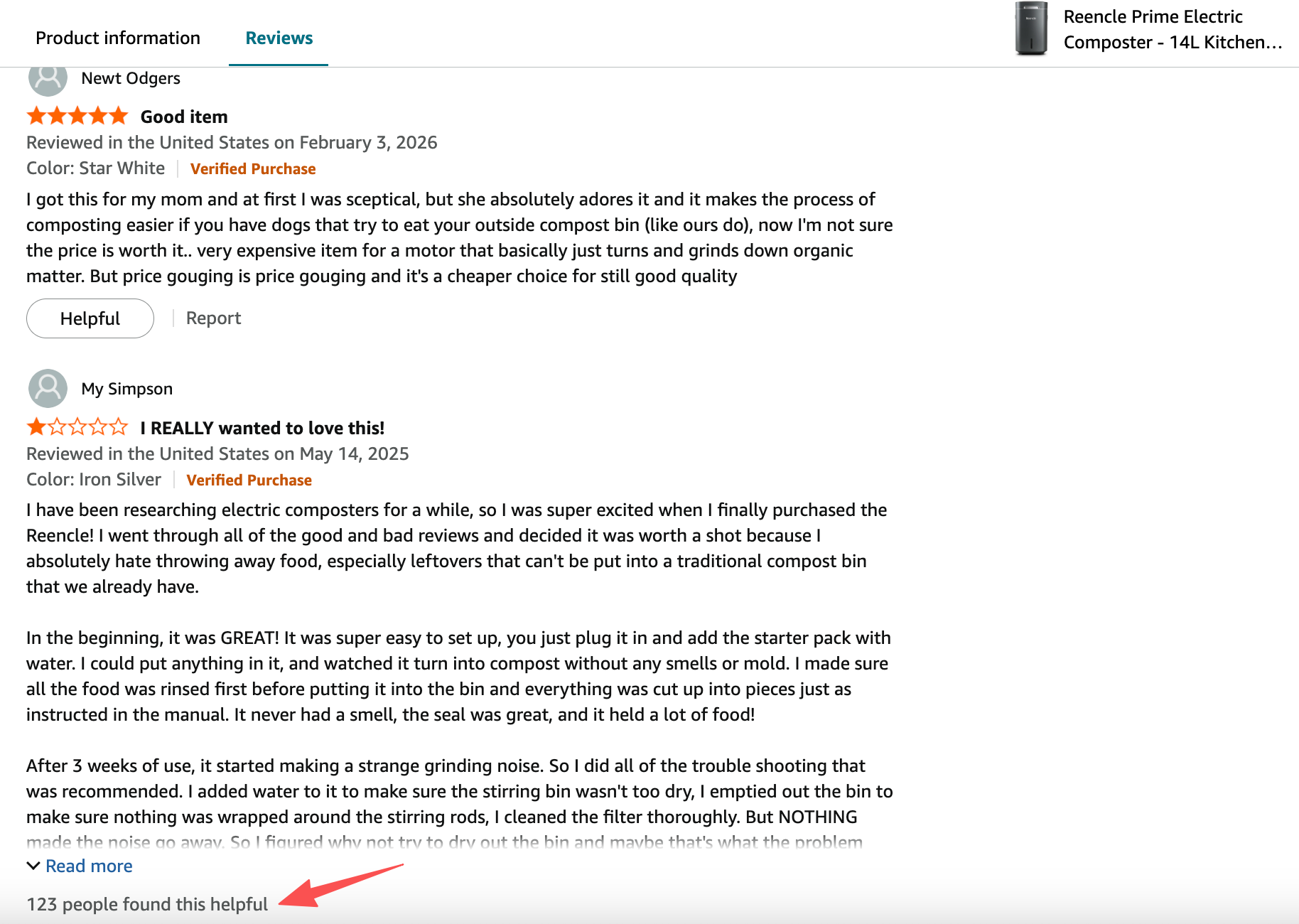 Reencle Kitchen Composter Reviews On Amazon